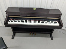 Load image into Gallery viewer, Yamaha Clavinova CLP-340 Digital Piano and stool in rosewood stock # 25245