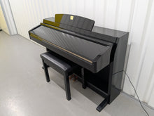 Load image into Gallery viewer, Yamaha Clavinova CLP-230PE piano +stool polished ebony glossy black stock # 25228
