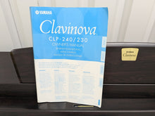 Load image into Gallery viewer, Yamaha Clavinova CLP-240 Digital Piano in dark rosewood stock nr 25247