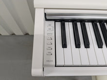 Load image into Gallery viewer, Yamaha Arius YDP-145 digital piano and stool in satin white finish stock nr 25252