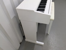 Load image into Gallery viewer, Yamaha Arius YDP-145 digital piano and stool in satin white finish stock nr 25252