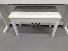 Load image into Gallery viewer, Yamaha Arius YDP-145 digital piano and stool in satin white finish stock nr 25252
