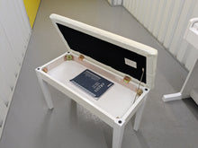Load image into Gallery viewer, Yamaha Arius YDP-145 digital piano and stool in satin white finish stock nr 25252