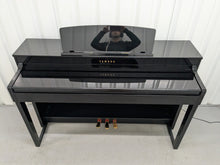 Load image into Gallery viewer, Yamaha Clavinova CLP-470 digital piano polished ebony glossy black stock #25259