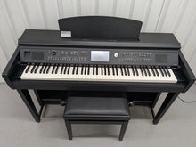 Load image into Gallery viewer, YAMAHA CLAVINOVA CVP-605 DIGITAL PIANO + STOOL IN SATIN BLACK stock 25270