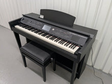 Load image into Gallery viewer, YAMAHA CLAVINOVA CVP-605 DIGITAL PIANO + STOOL IN SATIN BLACK stock 25270