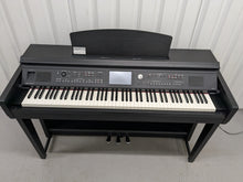 Load image into Gallery viewer, YAMAHA CLAVINOVA CVP-605 DIGITAL PIANO + STOOL IN SATIN BLACK stock 25270