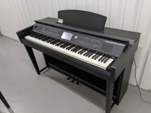 Load image into Gallery viewer, YAMAHA CLAVINOVA CVP-605 DIGITAL PIANO + STOOL IN SATIN BLACK stock 25270