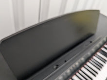 Load image into Gallery viewer, Yamaha Clavinova CLP-735 digital piano and stool in black finish stock nr 25267