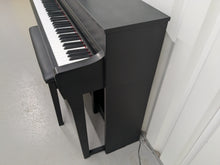 Load image into Gallery viewer, Yamaha Clavinova CLP-735 digital piano and stool in black finish stock nr 25267