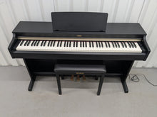 Load image into Gallery viewer, Yamaha Arius YDP-162 Digital Piano and stool in satin black, clavinova keyboard stock #25268