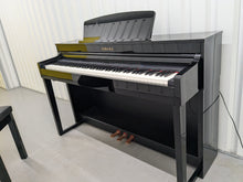 Load image into Gallery viewer, Yamaha Clavinova CLP-470 digital piano polished ebony glossy black stock #25256