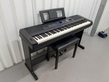 Load image into Gallery viewer, Yamaha DGX-650 in black 88 Weighted Keys Portable Grand 3 pedals stock #25282