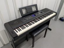 Load image into Gallery viewer, Yamaha DGX-650 in black 88 Weighted Keys Portable Grand 3 pedals stock #25282