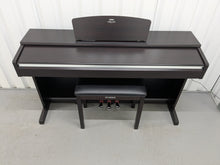 Load image into Gallery viewer, Yamaha Arius YDP-135 digital piano and stool in rosewood stock # 25283