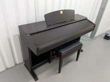 Load image into Gallery viewer, Yamaha Clavinova CLP-120 Digital Piano and stool in dark rosewood stock #25295