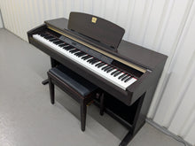 Load image into Gallery viewer, Yamaha Clavinova CLP-120 Digital Piano and stool in dark rosewood stock #25295