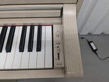 Load image into Gallery viewer, Yamaha Clavinova CLP-635 CLP-635WA Digital Piano and stool in white ash stock # 25296