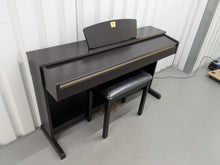 Load image into Gallery viewer, Yamaha Clavinova CLP-320 Digital Piano and stool in dark rosewood stock #25292
