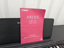 Load image into Gallery viewer, Yamaha Arius YDP-143 Digital Piano and stool in satin black stock #25298