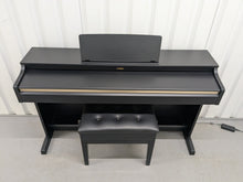 Load image into Gallery viewer, Yamaha Arius YDP-162 Digital Piano and stool in satin black, clavinova keyboard stock #25302