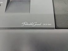 Load image into Gallery viewer, Yamaha DGX-660 black portable grand piano keyboard and stand stock #25314