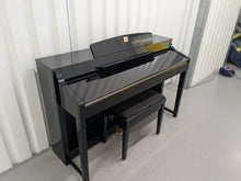 Load image into Gallery viewer, YAMAHA CLAVINOVA CLP-370PE DIGITAL PIANO + STOOL IN GLOSSY BLACK stock nr 25328