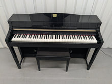 Load image into Gallery viewer, YAMAHA CLAVINOVA CLP-370PE DIGITAL PIANO + STOOL IN GLOSSY BLACK stock nr 25328