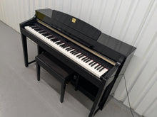 Load image into Gallery viewer, YAMAHA CLAVINOVA CLP-370PE DIGITAL PIANO + STOOL IN GLOSSY BLACK stock nr 25328