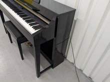 Load image into Gallery viewer, YAMAHA CLAVINOVA CLP-370PE DIGITAL PIANO + STOOL IN GLOSSY BLACK stock nr 25328