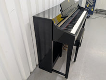 Load image into Gallery viewer, YAMAHA CLAVINOVA CLP-370PE DIGITAL PIANO + STOOL IN GLOSSY BLACK stock nr 25328