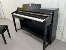 Load image into Gallery viewer, YAMAHA CLAVINOVA CLP-370PE DIGITAL PIANO + STOOL IN GLOSSY BLACK stock nr 25328