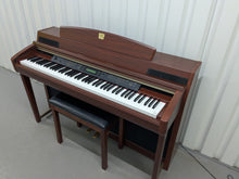 Load image into Gallery viewer, YAMAHA CLAVINOVA CLP-270 DIGITAL PIANO AND STOOL IN MAHOGANY FINISH stock #25332