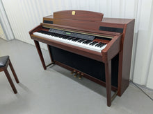 Load image into Gallery viewer, YAMAHA CLAVINOVA CLP-270 DIGITAL PIANO AND STOOL IN MAHOGANY FINISH stock #25332