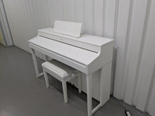 Load image into Gallery viewer, Roland HP702 Concert Class Digital Piano and stool in satin white stock #25335