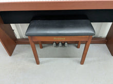 Load image into Gallery viewer, Roland DP990 digital slim line space saving piano in mahogany stock # 25331