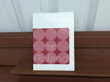 Load image into Gallery viewer, Roland DP990 digital slim line space saving piano in mahogany stock # 25331