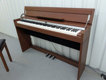 Load image into Gallery viewer, Roland DP990 digital slim line space saving piano in mahogany stock # 25331