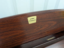 Load image into Gallery viewer, Yamaha Clavinova CLP-150 digital piano and stool in mahogany stock #25337