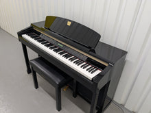 Load image into Gallery viewer, Yamaha Clavinova CLP-170PE Digital Piano glossy black polished ebony stock #25336