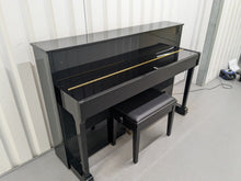 Load image into Gallery viewer, Yamaha Gran Touch GT20 upright piano polished ebony glossy black stock #25344