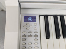 Load image into Gallery viewer, Yamaha Clavinova CLP-535 digital piano in satin white stock # 25367