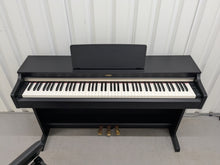 Load image into Gallery viewer, Yamaha Arius YDP-162 Digital Piano and stool in satin black, clavinova keyboard stock #25346