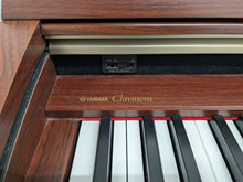 Load image into Gallery viewer, YAMAHA CLAVINOVA CLP-270 DIGITAL PIANO AND STOOL IN MAHOGANY FINISH stock #25347