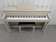 Load image into Gallery viewer, Yamaha Clavinova CLP-535 in white ash with matching stool stock nr 25373