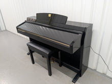 Load image into Gallery viewer, Yamaha Clavinova CLP-230PE piano +stool polished ebony glossy black stock # 25355