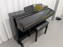 Load image into Gallery viewer, Yamaha Clavinova CLP-230PE piano +stool polished ebony glossy black stock # 25355