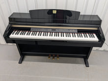 Load image into Gallery viewer, Yamaha Clavinova CLP-230PE piano +stool polished ebony glossy black stock # 25355