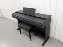 Load image into Gallery viewer, Yamaha Arius YDP-143 Digital Piano and stool in satin black finish stock #25359