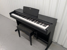Load image into Gallery viewer, Yamaha Arius YDP-143 Digital Piano and stool in satin black finish stock #25359